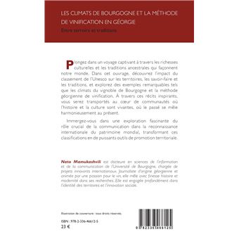 Les climats de Bourgogne et la méthode de vinification en Géorgie