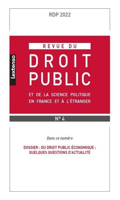 Revue du droit public et de la science politique en France e