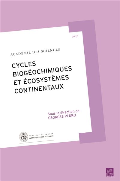 Cycles biogeochimiques - Jean Dercourt - broché