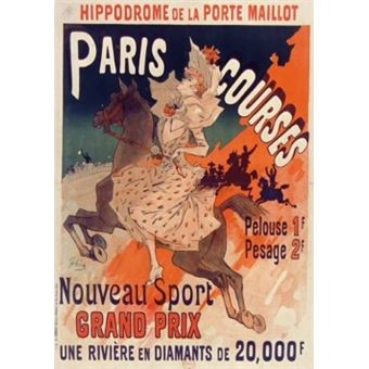 Carnet ligné Affiche Hippodrome Porte Maillot Paris - 1