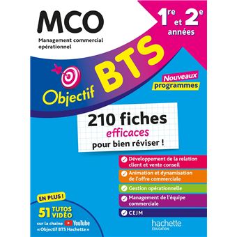 Objectif BTS MCO - 210 fiches efficaces pour bien réviser - 2025 - 1