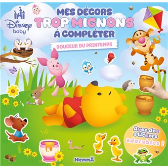 Disney Baby - Mes décors trop mignons à compléter - Douceur du printemps - Avec des stickers Adorables ! - 1