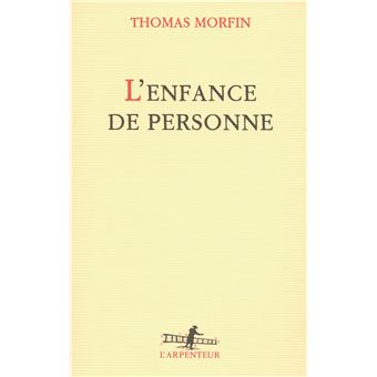 L'enfance de personne - 1