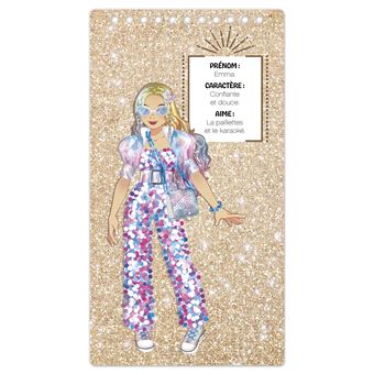 Carnet créatif Mode Academy Paillettes (avec un bracelet)