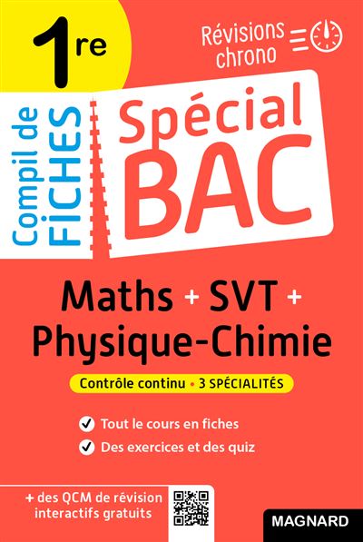 Tout le programme des 3 spécialités 1re en fiches visuelles