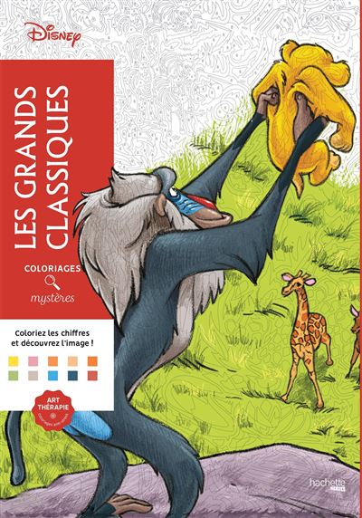 Coloriages mystères Disney - Les Grands classiques 100 coloriages