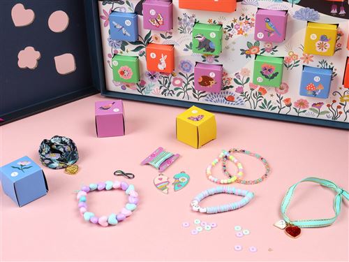 Calendrier De L'avent 2022 Bijoux Pimpimsky, Calendrier De L'Avent Avec 22 Perles à Breloques Et