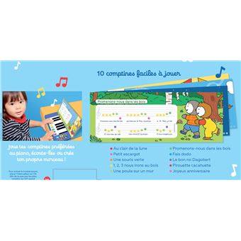 Livres Piano - MES CÉLÈBRES COMPTINES AU PIANO - Jeux enfants Tunisie