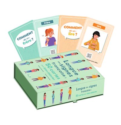 Langue des signes francaise  50 cartes pour bien debuter Une