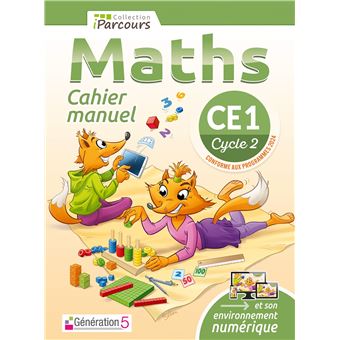 Cahier-manuel iParcours maths CE1 (édition 2024)