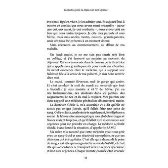 La mort a posé sa main sur mon épaule