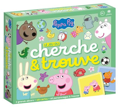 Peppa Pig - Le jeu du cherche et trouve Coffret jeu cherche et trouve - Hasbro - Hachette Jeunesse - Coffret - Jeux livres objets