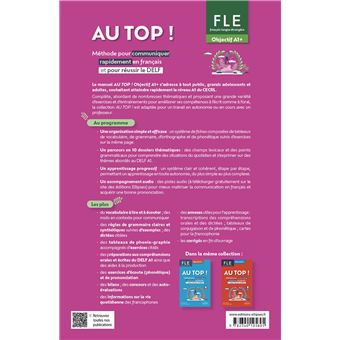 FLE. Français langue étrangère. AU TOP ! Objectif A1+