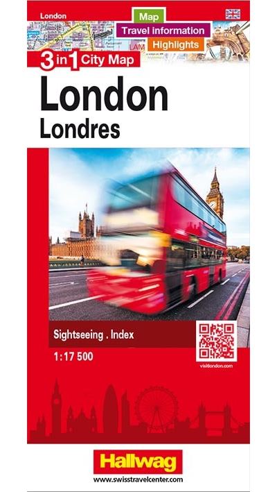 London - londres 3 in 1 city map