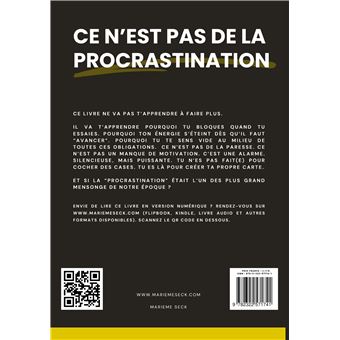 Ce n'est pas de la Procrastination