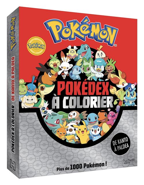 Pokémon - Pokedex à colorier de Kanto à Paldea Livre de coloriages -  The Pokémon Company - Hachette Jeunesse - broché - Document jeunesse