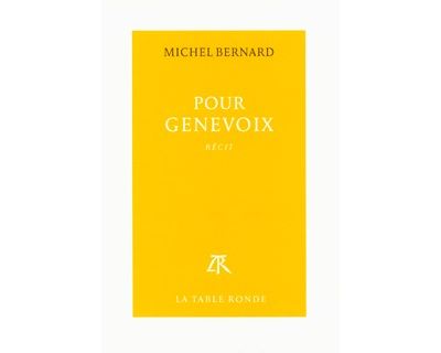 Pour Genevoix - Michel Bernard - broché