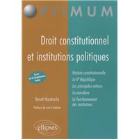 Droit constitutionnel et institutions politiques