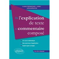 De l’explication de texte au commentaire composé