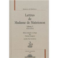 Lettres de madame de Maintenon T5