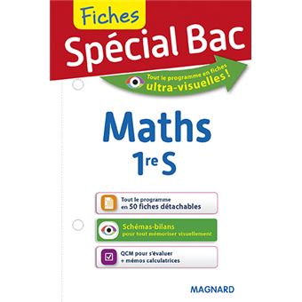 Spécial Bac Fiches Maths 1re S - 1