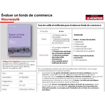 Traité d'évaluation des fonds de commerce