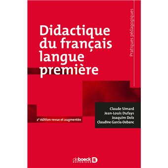 Didactique du français langue première