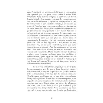 L'erreur spirite