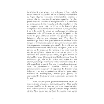 L'erreur spirite