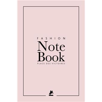 Fashion Notebook - Pink - Carnets Mode Place des Victoires