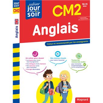 Anglais CM2 - Cahier Jour Soir - 1