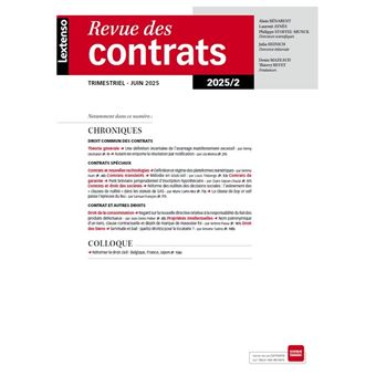 Revue des Contrats 02/2025