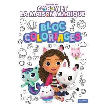 BIC Kids Maison à Colorier Gabby et la Maison Magique - 12 Feutres de Coloriage Pastel/1 Maison en Carton à Colorier/3 Planches d'Autocollants/14 Figurines à Assembler - 56 produits