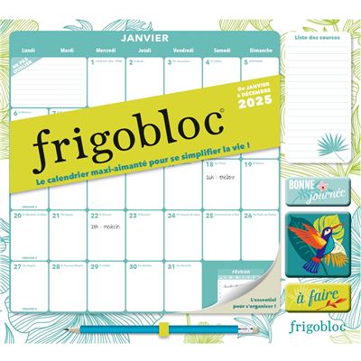 Frigobloc Mensuel 2025 Déco Végétale (de janv. à déc. 2025) -  Collectif - Boîte ou accessoire
