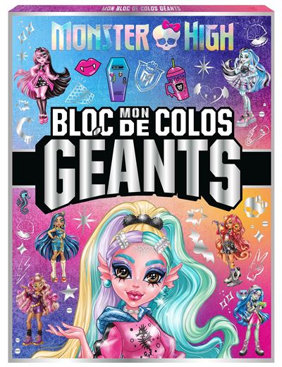 Monster High - Mon bloc de colos géants Grand bloc de coloriage - Mattel - Hachette Jeunesse - broché - Document jeunesse
