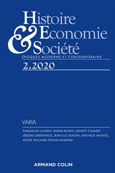Histoire, Economie et Société 2/2020 Varia