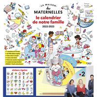 Le calendrier de notre famille 2022-2023 - avec La Maison des Maternelles