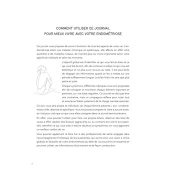 Mon journal de suivi pour mieux vivre avec l'endométriose