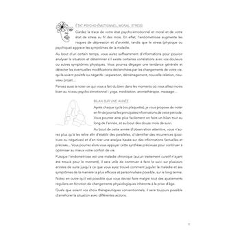 Mon journal de suivi pour mieux vivre avec l'endométriose