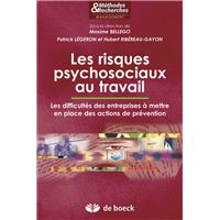 Les risques psychosociaux au travail