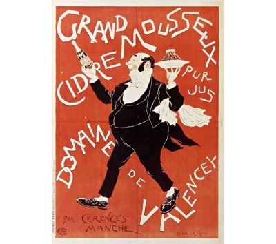 Carnet Blanc, Affiche Cidre Valencey