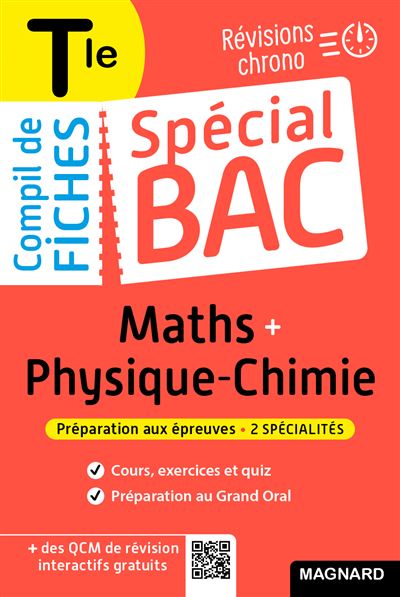 Spécial Bac Compil de Fiches Maths Physique Chimie Tle Bac 2026 Tout le programme des 2 spécialités en 121 fiches visuelles - Vito Punta - Magnard - broché - Scolaire / Universitaire - Magnard