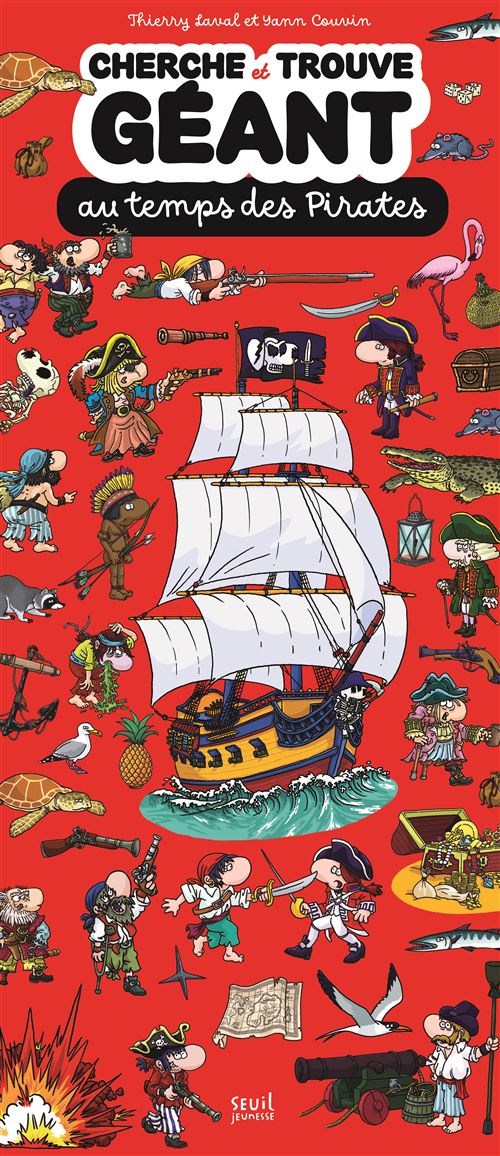 Cherche et Trouve géant pirates - Yann Couvin - cartonné