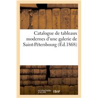 Catalogue de tableaux modernes d'une galerie de Saint-Pétersbourg