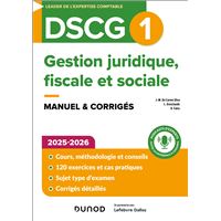 DSCG1 - Gestion juridique, fiscale et sociale - Manuel 2025-2026