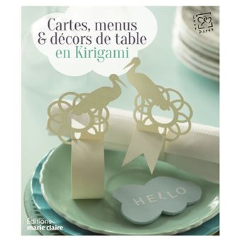 Cartes, menus et décors de table en kirigame - 1