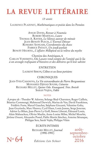 Revue litteraire n°64 -  Collectif - broché