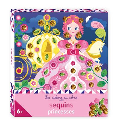 Sequins princesses - mini boite avec accessoires avec 3 tableaux de 3 formes d - Lili Dol - Deux Coqs D'or - Boîte ou accessoire - Jeux livres objets