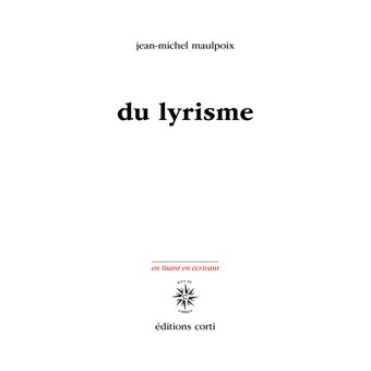 Du lyrisme - 1