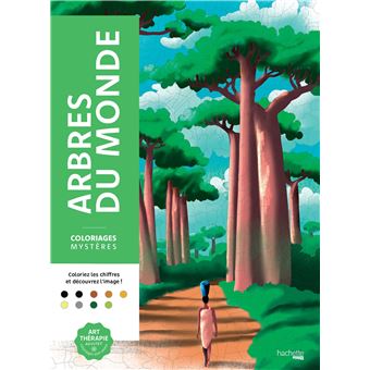 Coloriages mystères - Arbres du monde - 1